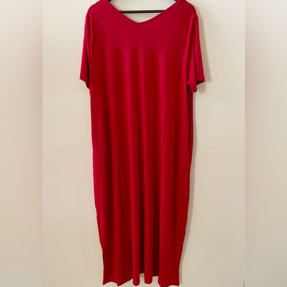 Brand New Zenana Premium Red Maxi Dress Various - Picture 3 of 12